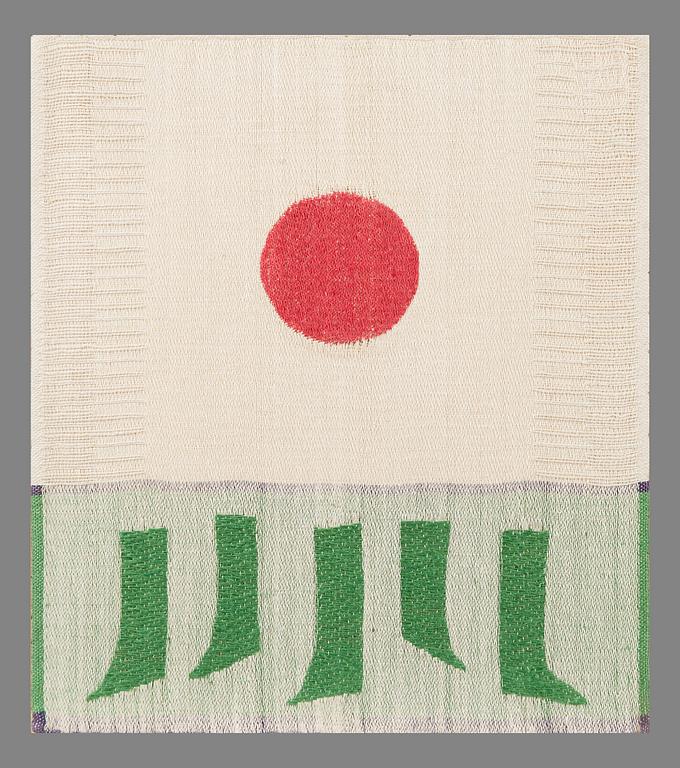 DORA JUNG, TAPESTRY. Futurum. Signed. 1970.