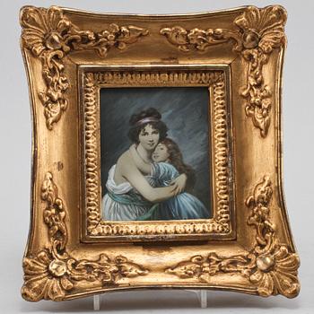 ELISABETH VIGÉE-LEBRUN, efter, miniatyrmålning.