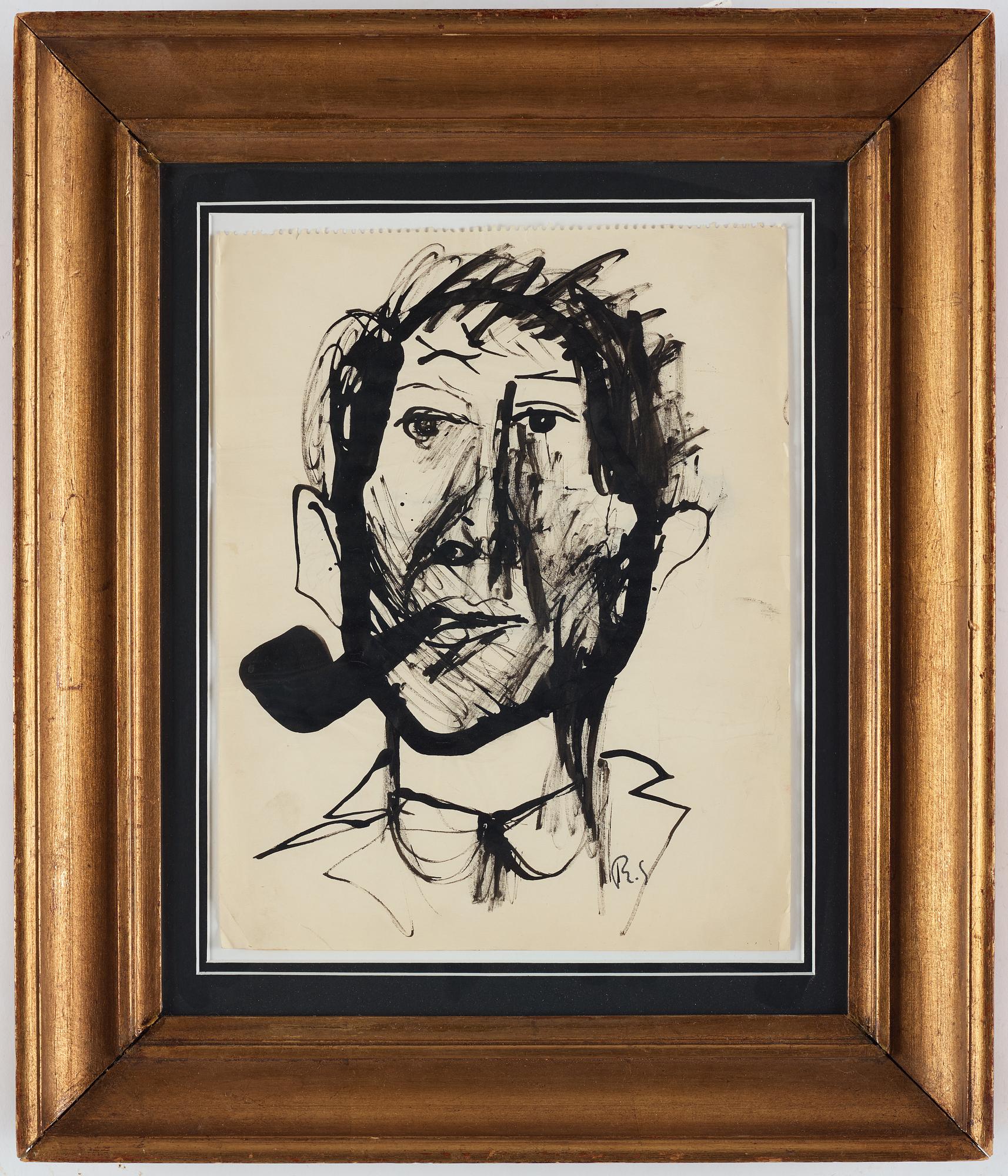 Ragnar Sandberg, indian ink on paper, signed.