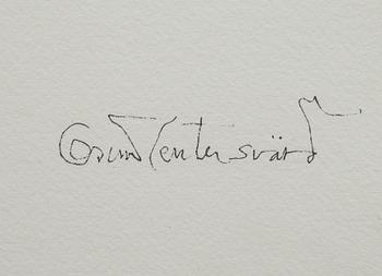 OSCAR REUTERSVÄRD, akvarell, signerad.