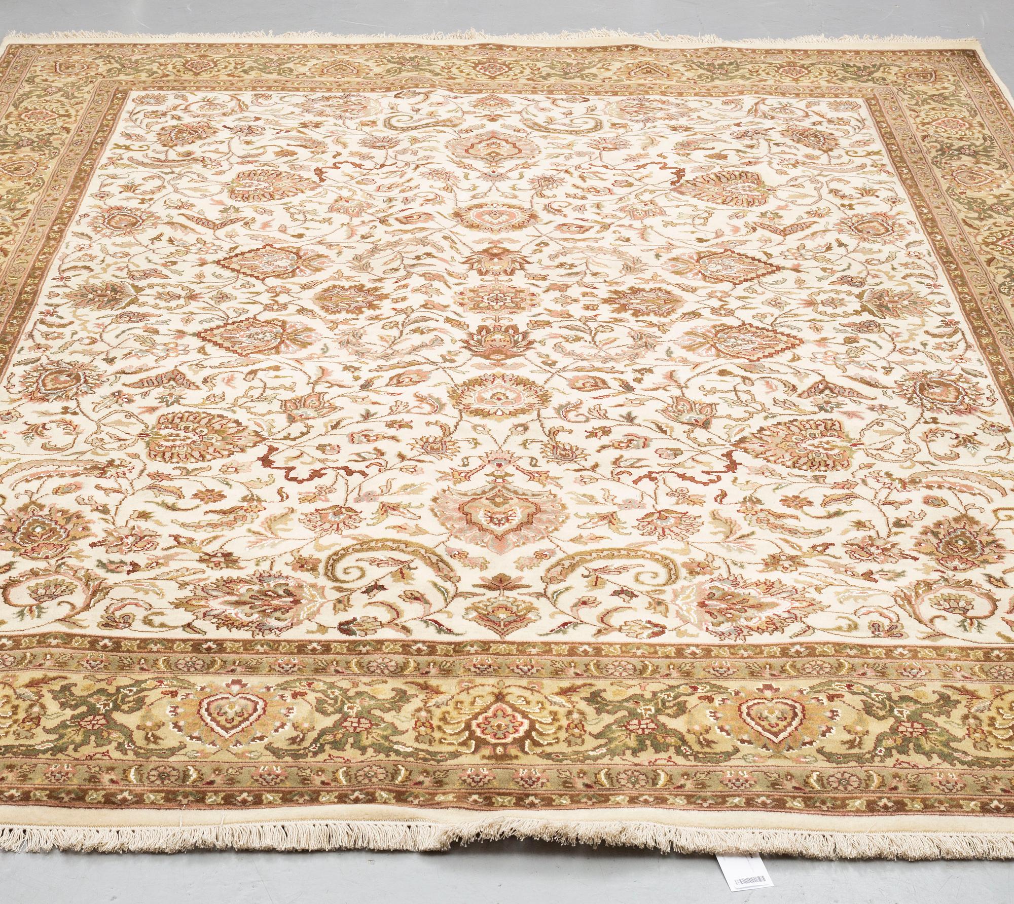 A CARPET, Kashmir part silk 303 x 234 cm.