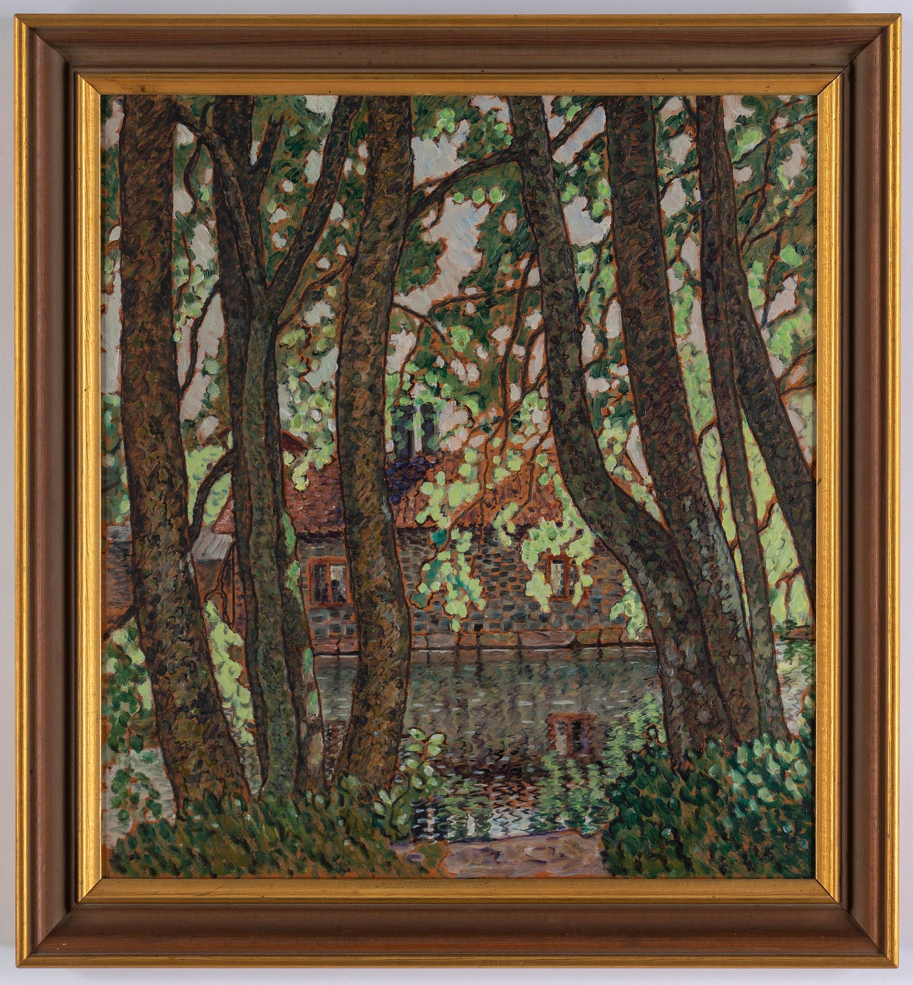ALFRED EKSTAM, oil on panel, stamped by the estate verso.