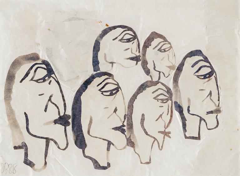 Donald Baechler, Untitled, collage after Picabia.