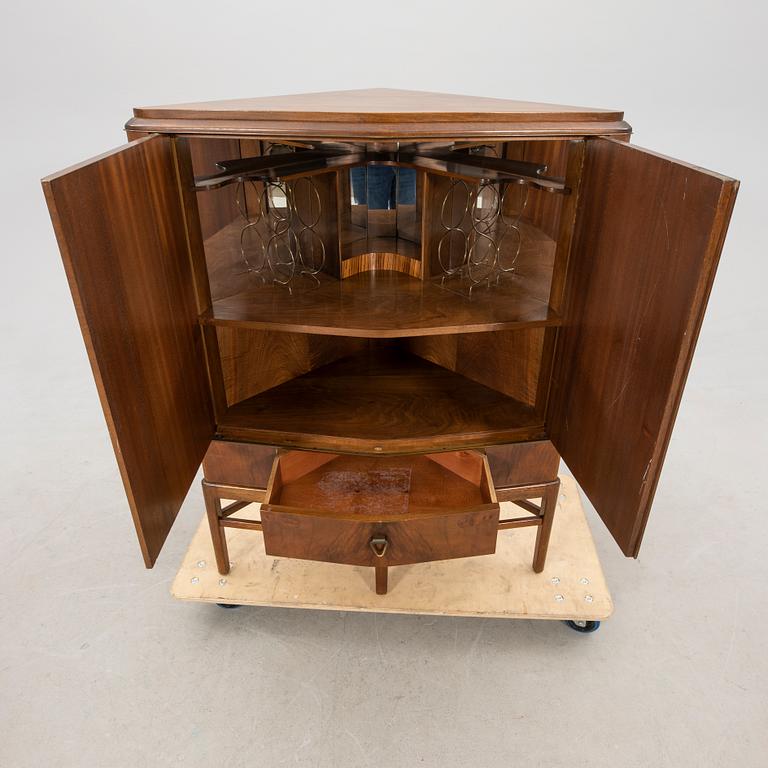 Georg Kofoed, corner bar cabinet 1960s Denmark.