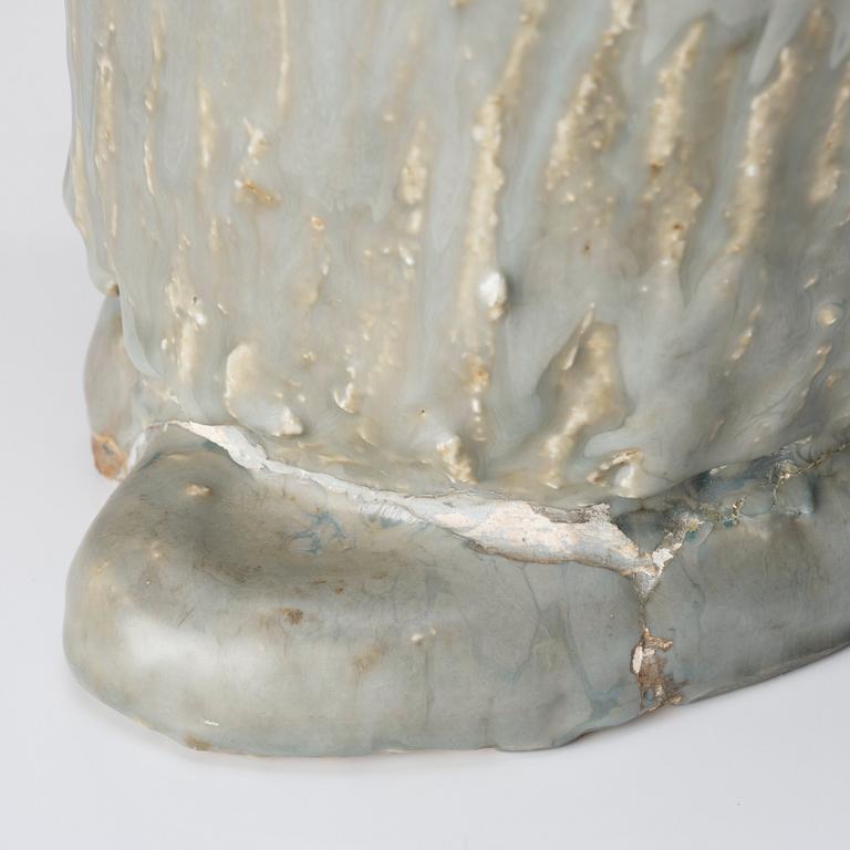 Michael Schilkin, a stoneware sculpture of a monkey, Arabia, Finland, probably 1940s.