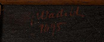 CARL GABRIEL WADELL, oil on canvas, signed and dated 1895.