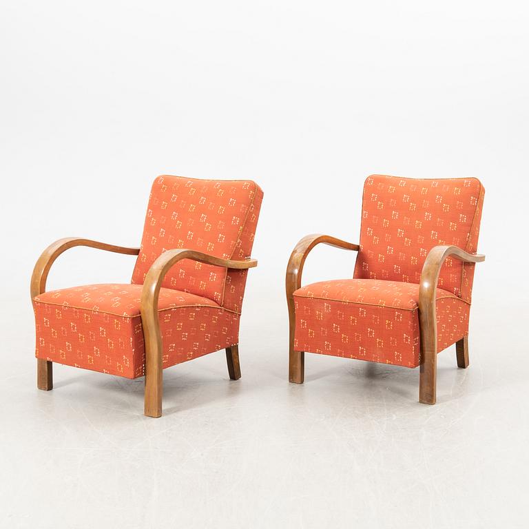 Fåtöljer, ett par, 1940-tal.