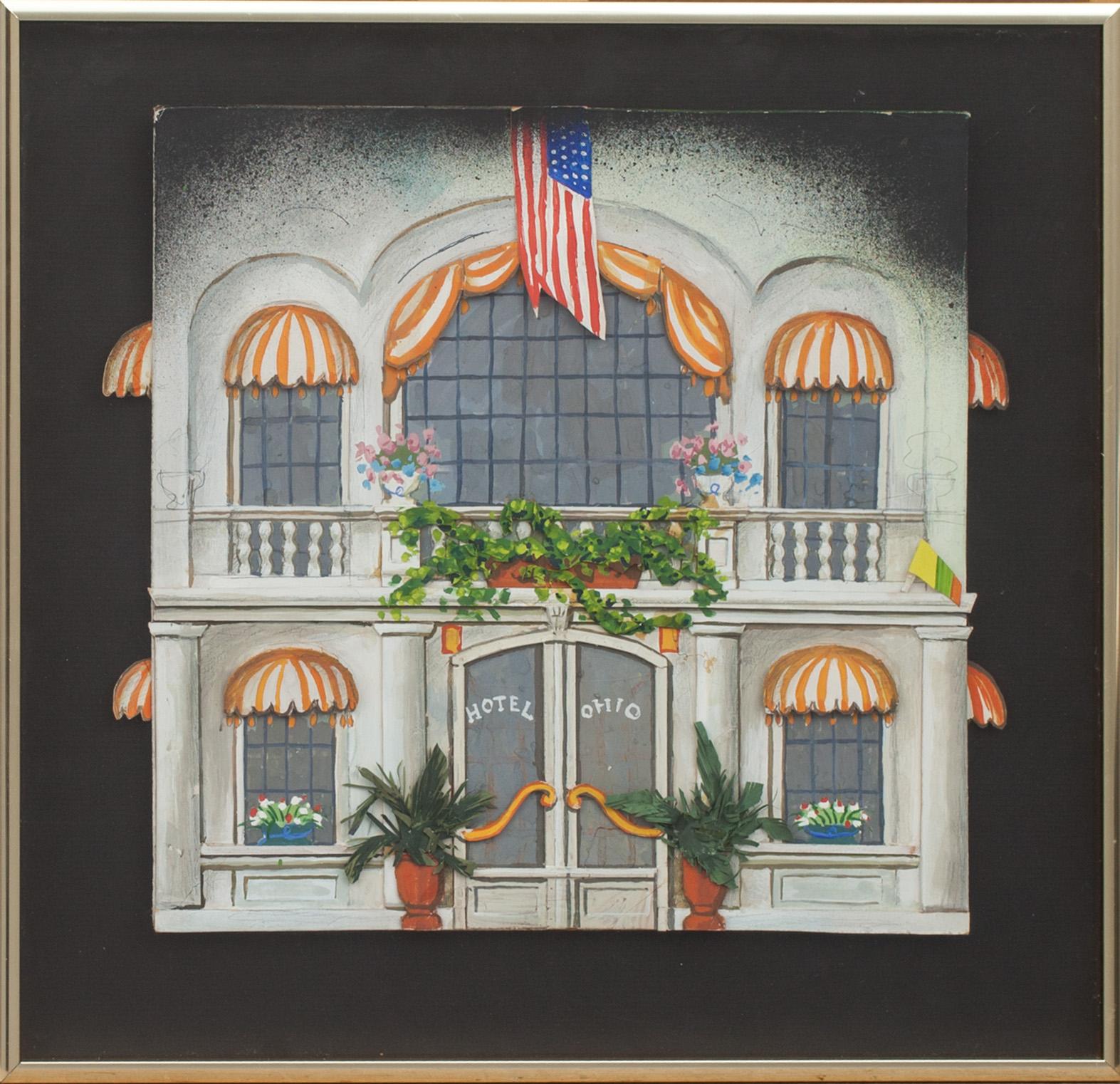 LENNART JIRLOW, blandteknik, osignerad. Scenografi från "Annie get your gun".