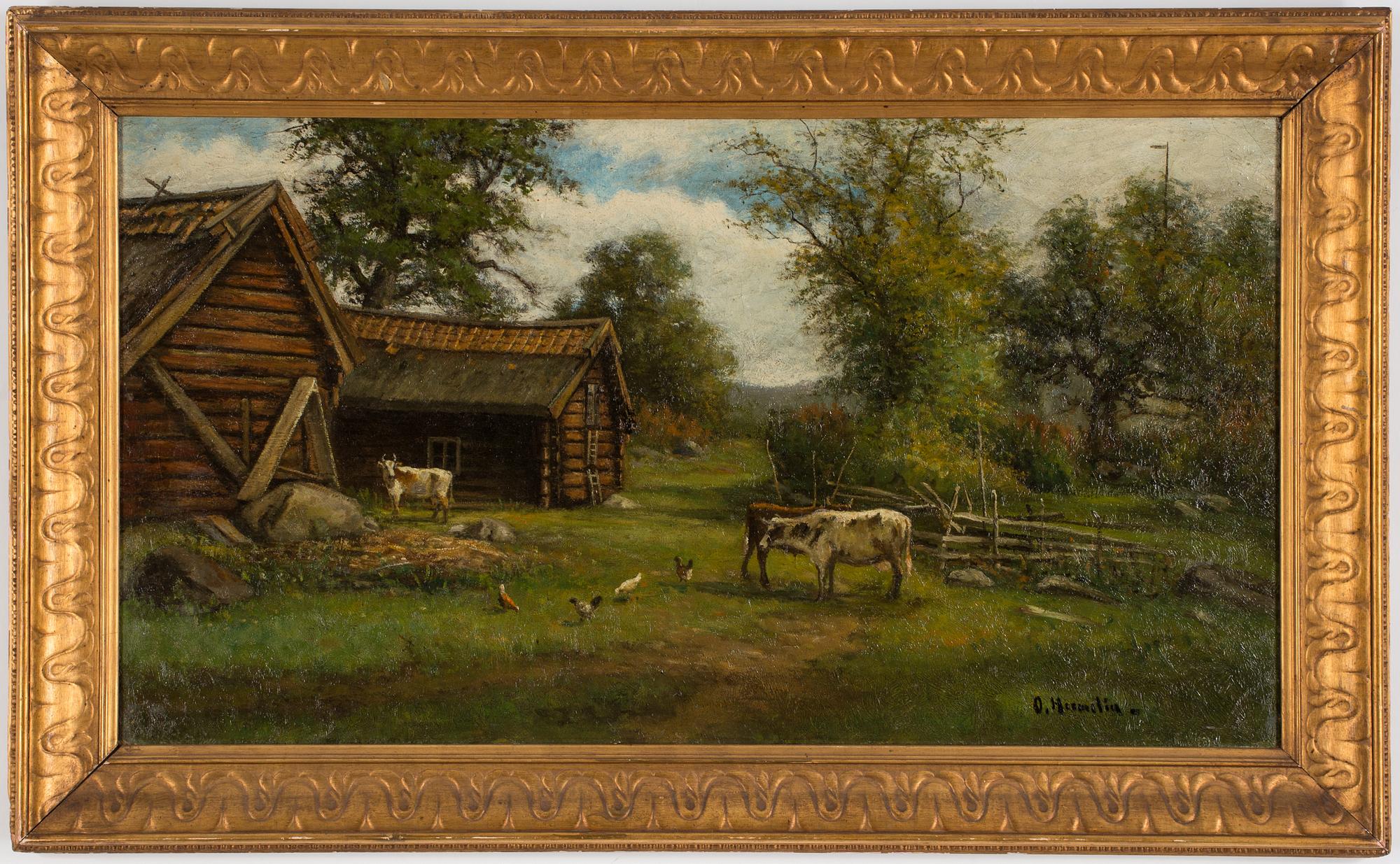 OLOF HERMELIN, oil on canvas, signed.