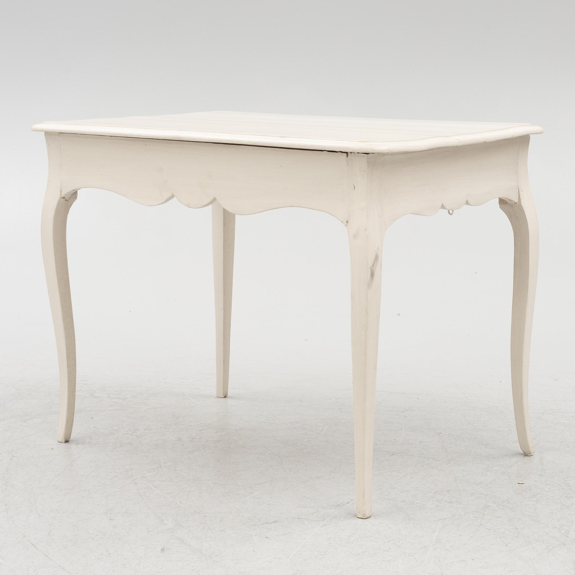 A Rococo table, second half of the 18th century.