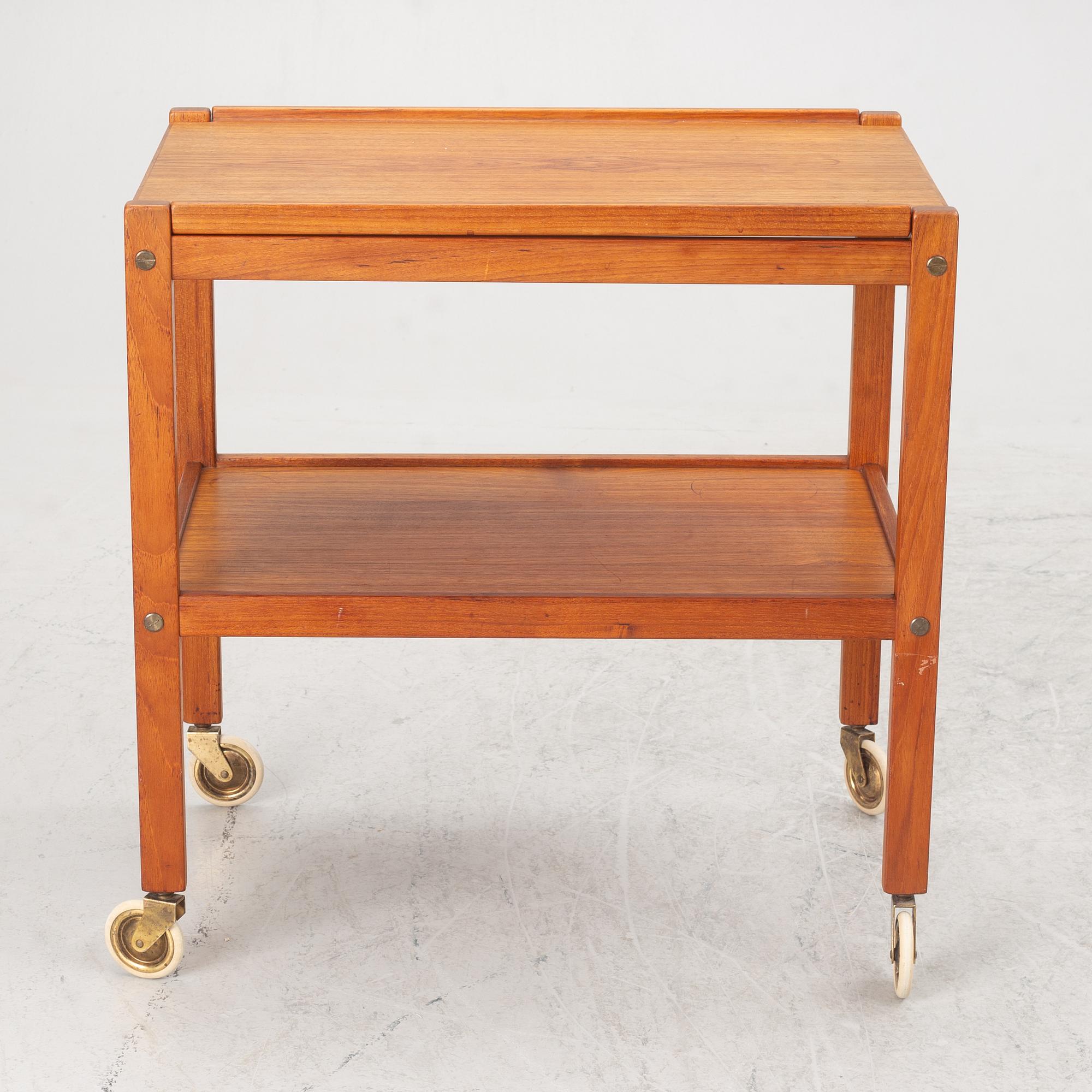 A drinks trolley, Gustavssons Möbelfabrik, Brittatorp, second half of the 20th Century.