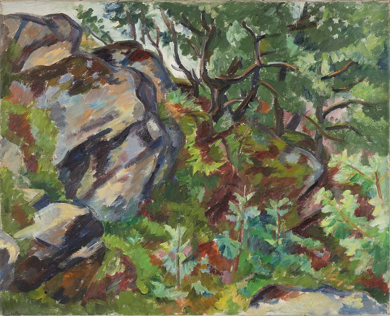 Birger Simonsson, oil on canvas, signed BS.