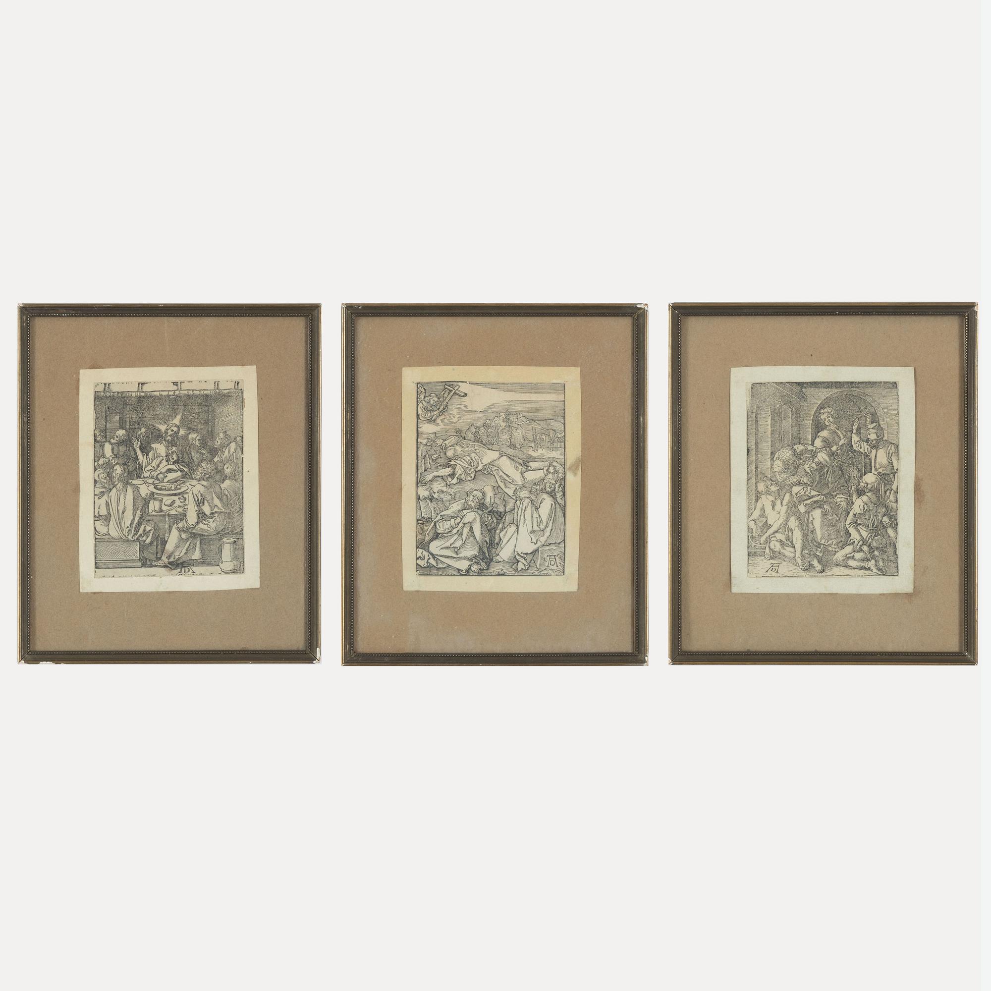 Albrecht Dürer, wood cut, 3, probably 18th Century.