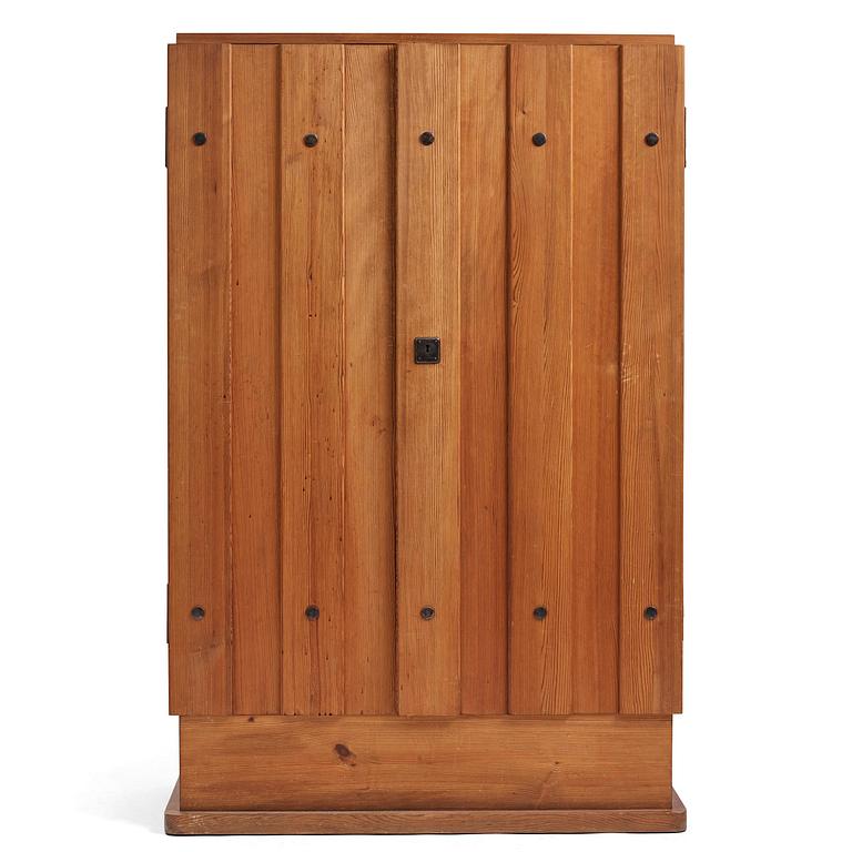 Axel Einar Hjorth, a stained pine "Lovö" cabinet, Nordiska Kompaniet, Sweden, 1930s.