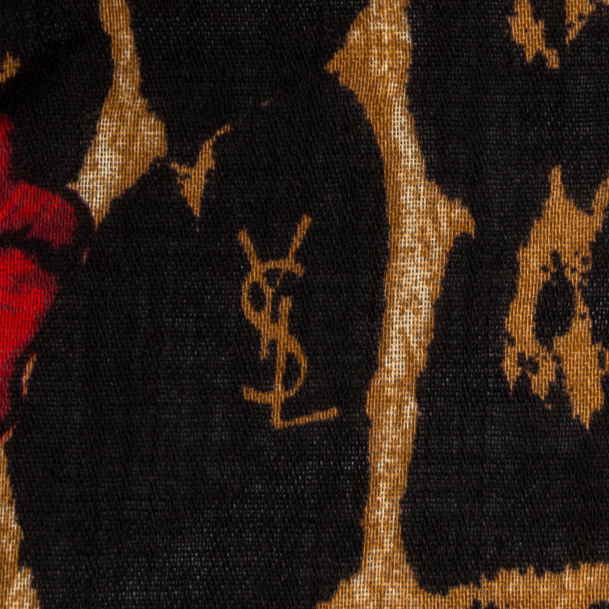 A shawl by Yves Saint Laurent.