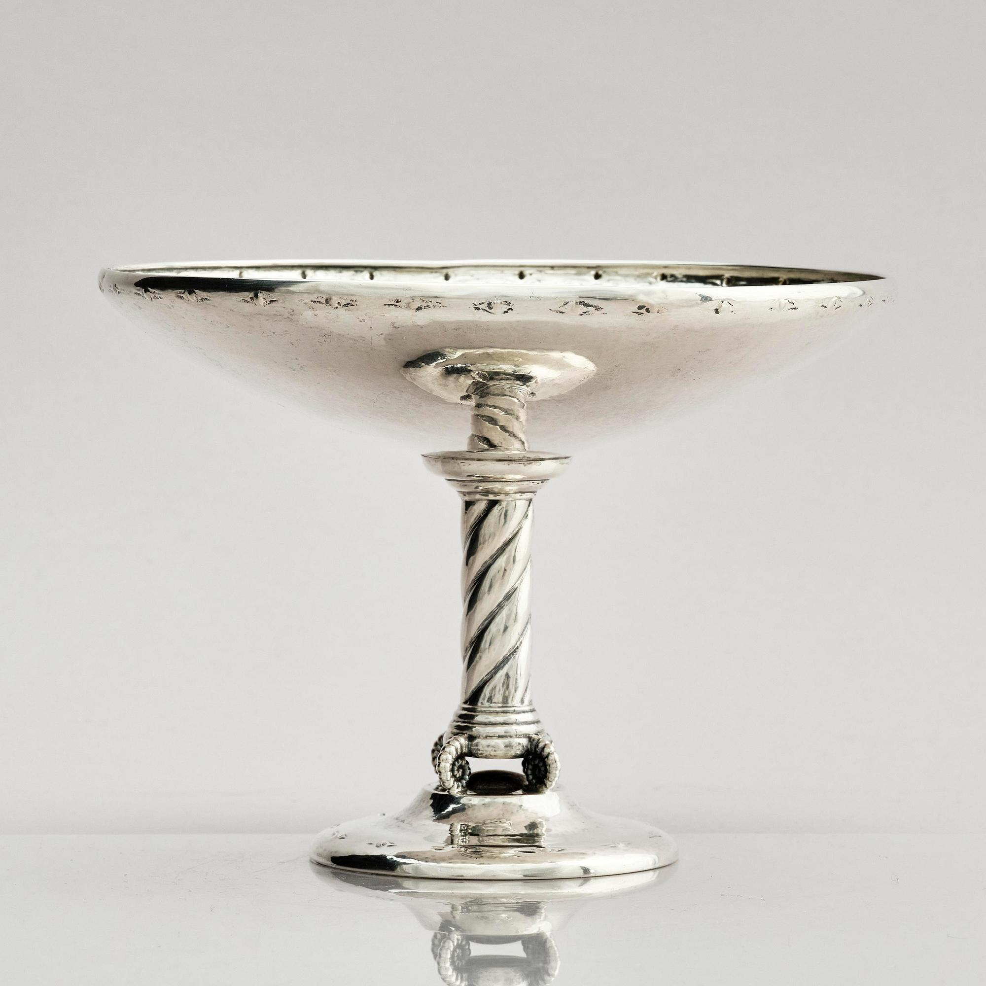 W.A. Bolin, a silver bowl, Stockholm, Sweden 1923.