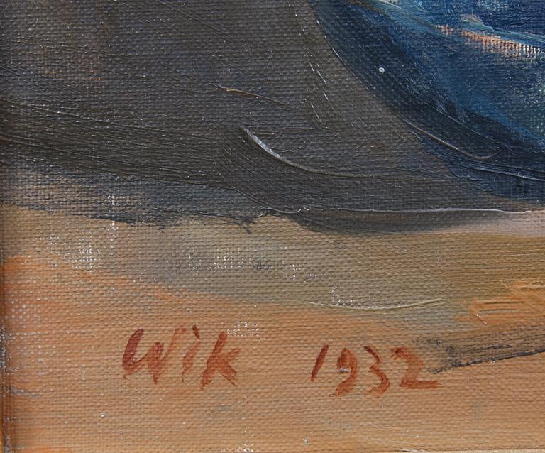 WIK, WILHELM. Olja på duk, sign o dat 1932.