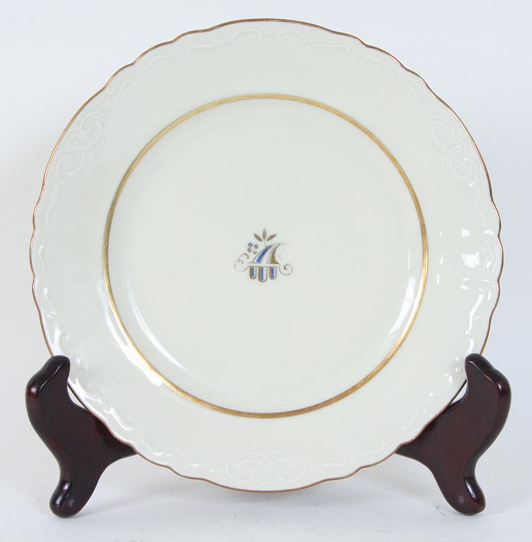 MATSSERVISDELAR, 38 delar, porslin, Lidköping.