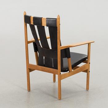 GUNNAR EKLÖF, armlänstol "Åkerblomstolen" för Gärsnäs Möbler 1950/60-tal.