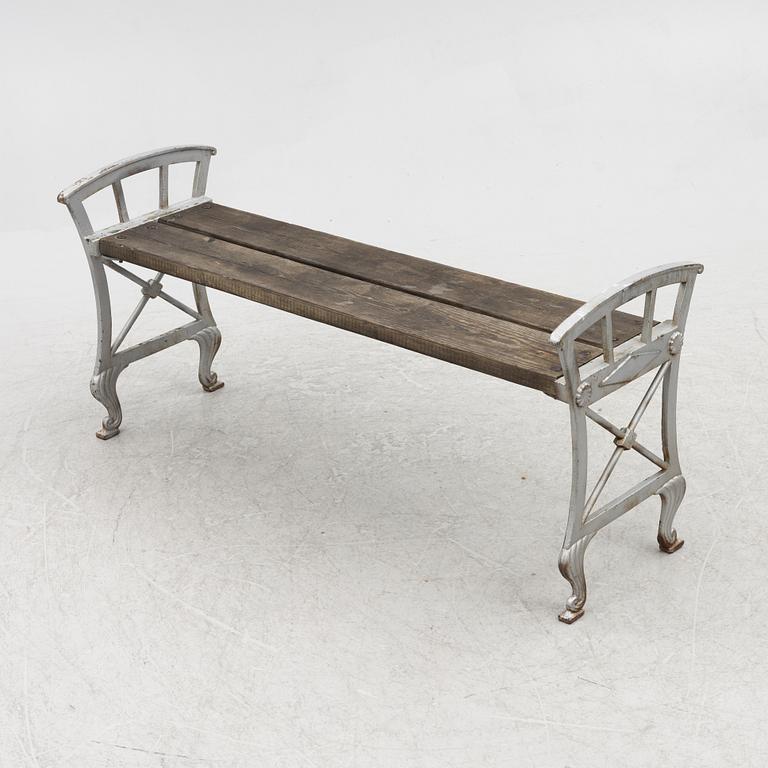 Folke Bensow, a garden bench, 'Parkbänk n:r 2', Näfveqvarns bruk.