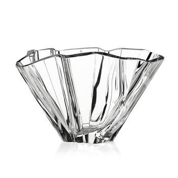 Tapio Wirkkala, a 'Jäävuori' (iceberg) crystal bowl / art object, Iittala, Finland, 1950-60s, model 3827.