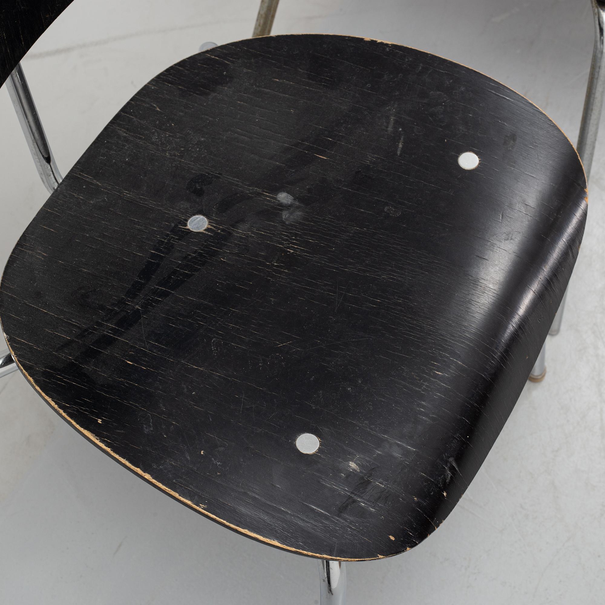 Egon Eiermann, six 'SE 68' chairs, Wilde & Spieth.