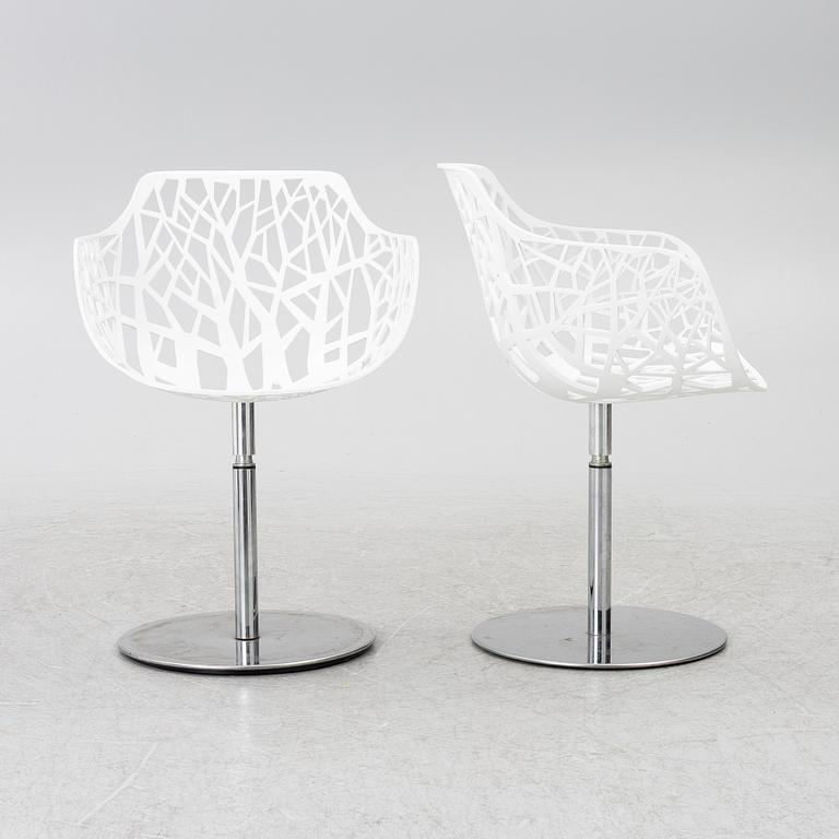 Karmstolar, fyra stycken, "Forest", Fast Design, Italien, 2000-tal.
