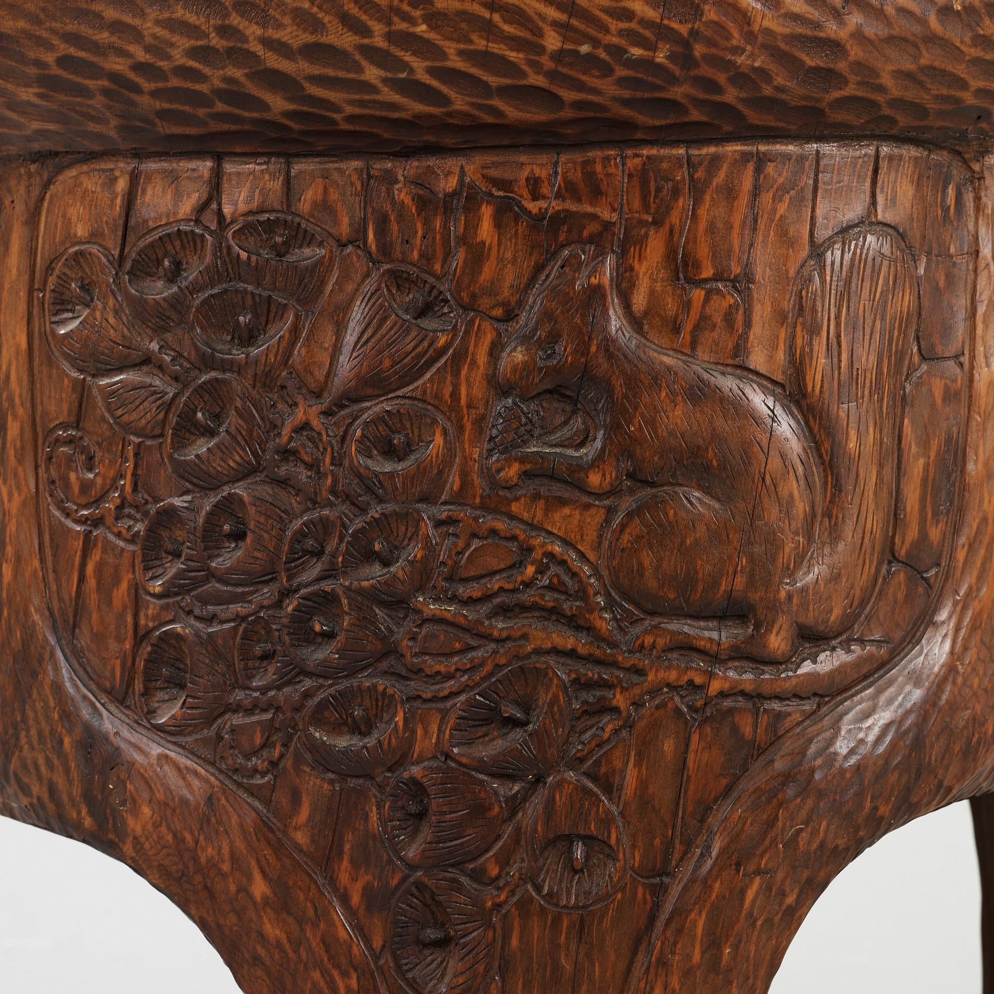 GUSTAV FJAESTAD, bord, tillverkat av Adolf Swanson, Arvika 1908, jugend.