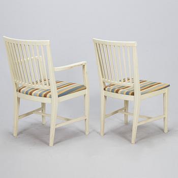 Olli Borg, A 11 pieces "Anjala" dining suite by Asko, 1960/70s.