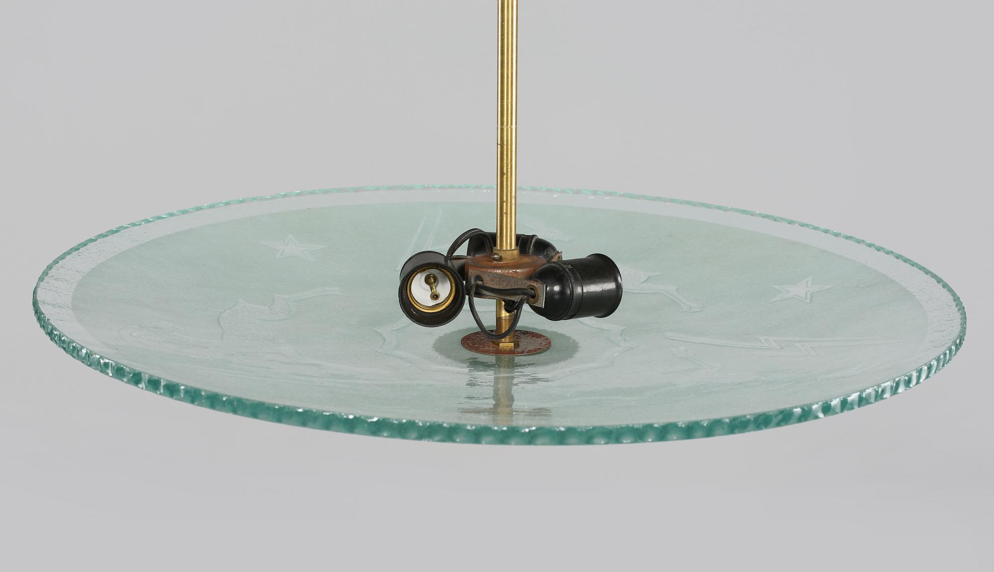 TAKLAMPA, 1930/40-tal, höjd ca 52 cm.