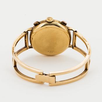 MINERVA, wristwatch, chronograph, 33,5 mm.