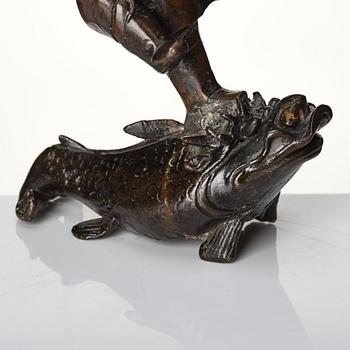 Rökelsehållare, brons. Qingdynastin, 1800-tal.