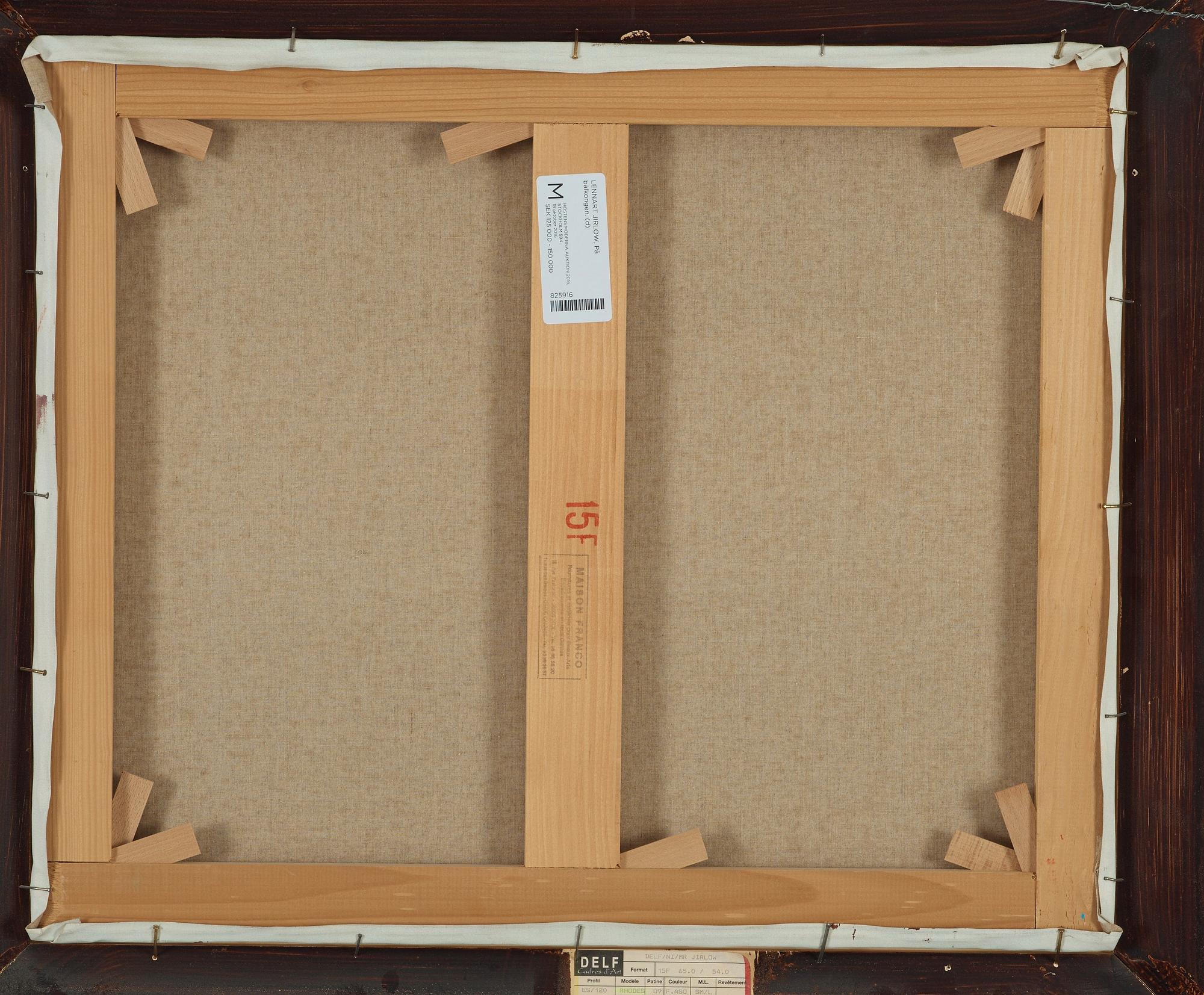 Lennart Jirlow, On the balcony.