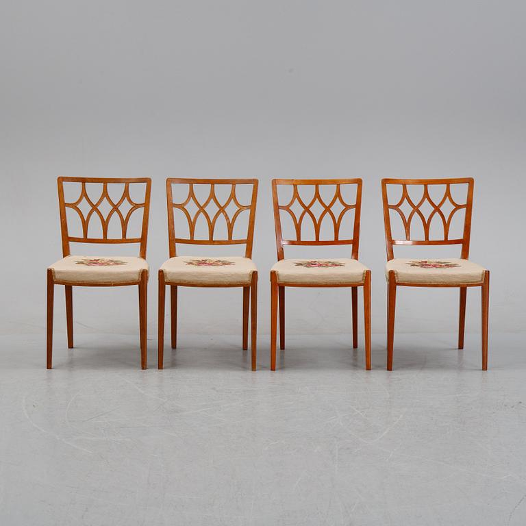 Carl-Axel Acking, 4 chairs, for the Craft Association, cabinetmaker Carl Bergsten.