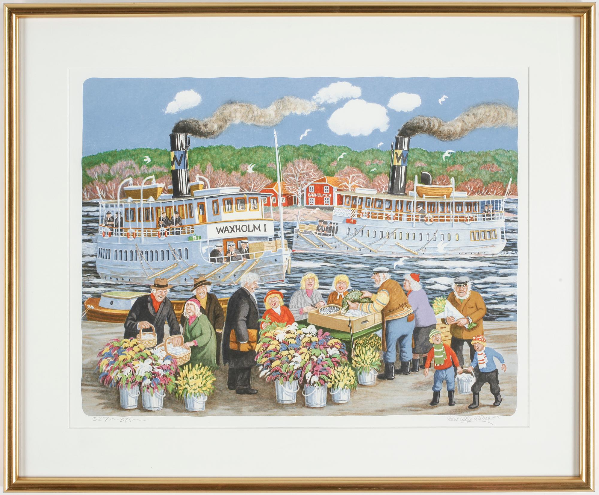 BERT  HÅGE HÄVERÖ, färglitografi, signerad och numrerad 327/375.