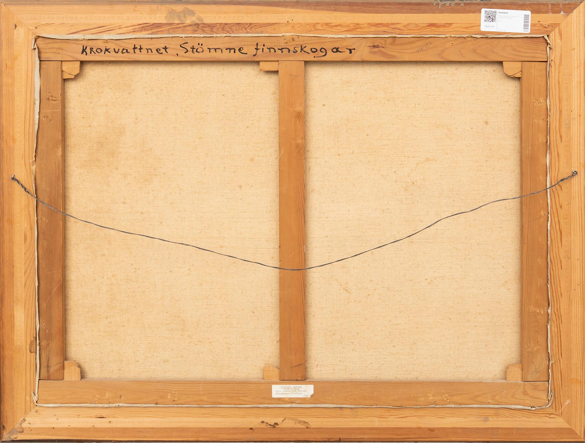 Hilding Werner, "Krokvattnet, Stömme finnskogar".