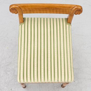 A pair of Karl-Johan stools, Sweden, first half of the/mid19th century.