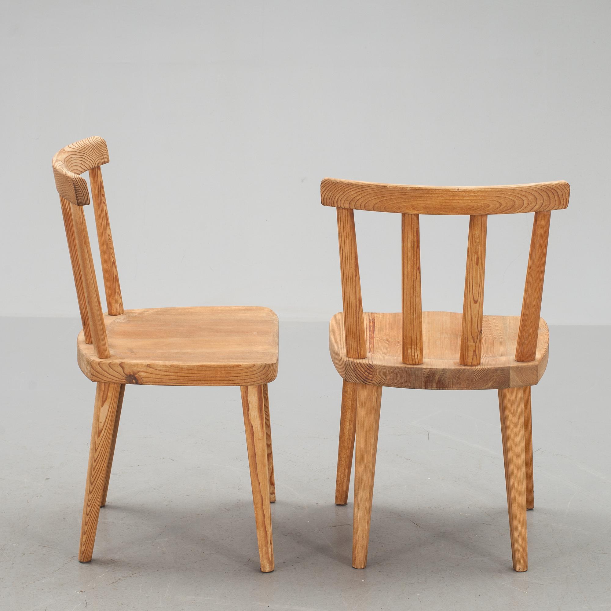 STOLAR, ett par Axel Einar Hjorth Utö för NK, 1930-tal.