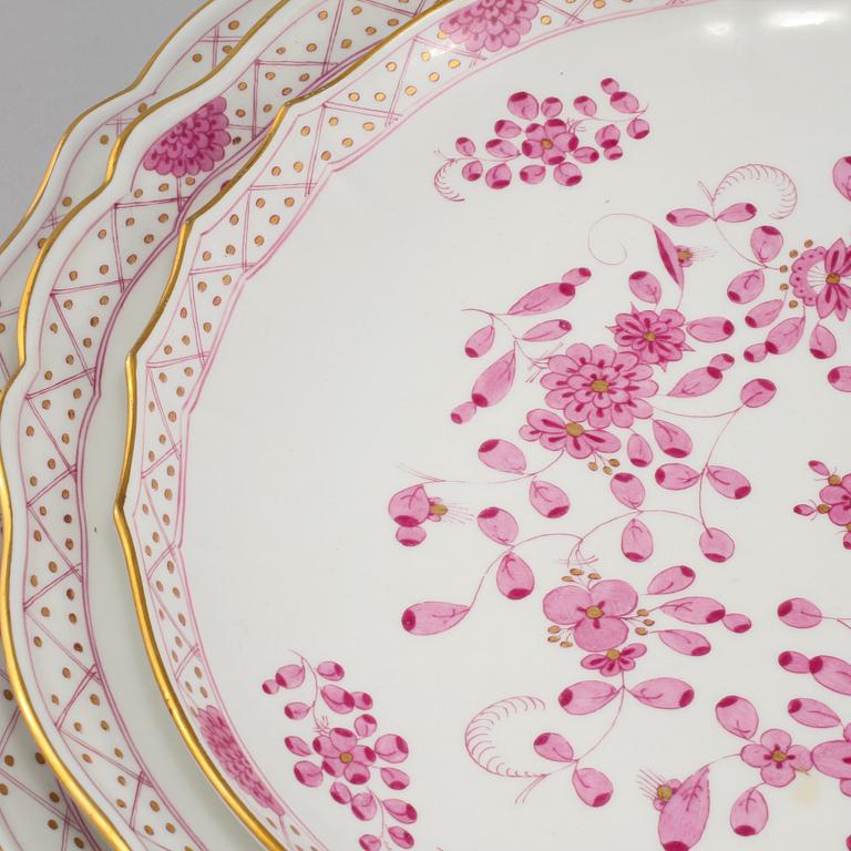 SERVISDELAR, 115 st, porslin, Meissen, omkring 1900-talets mitt.