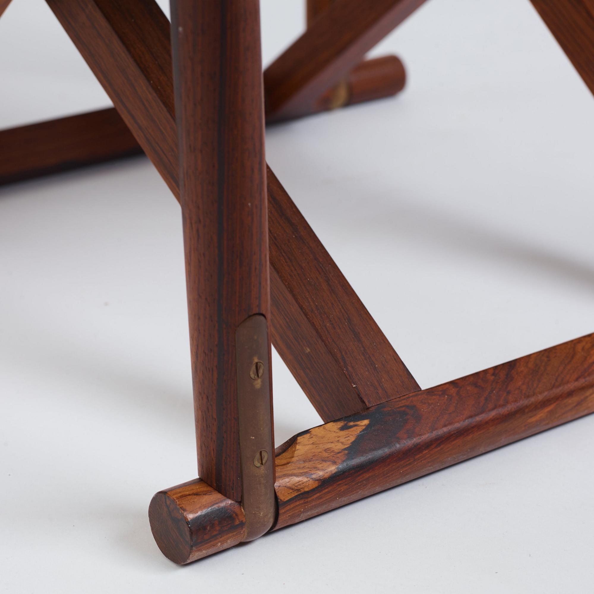 Mogens Koch, four 'MK16' folding chairs, Denmark 1960s.