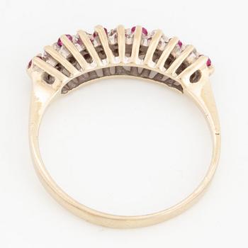 Ruby and diamond ring.