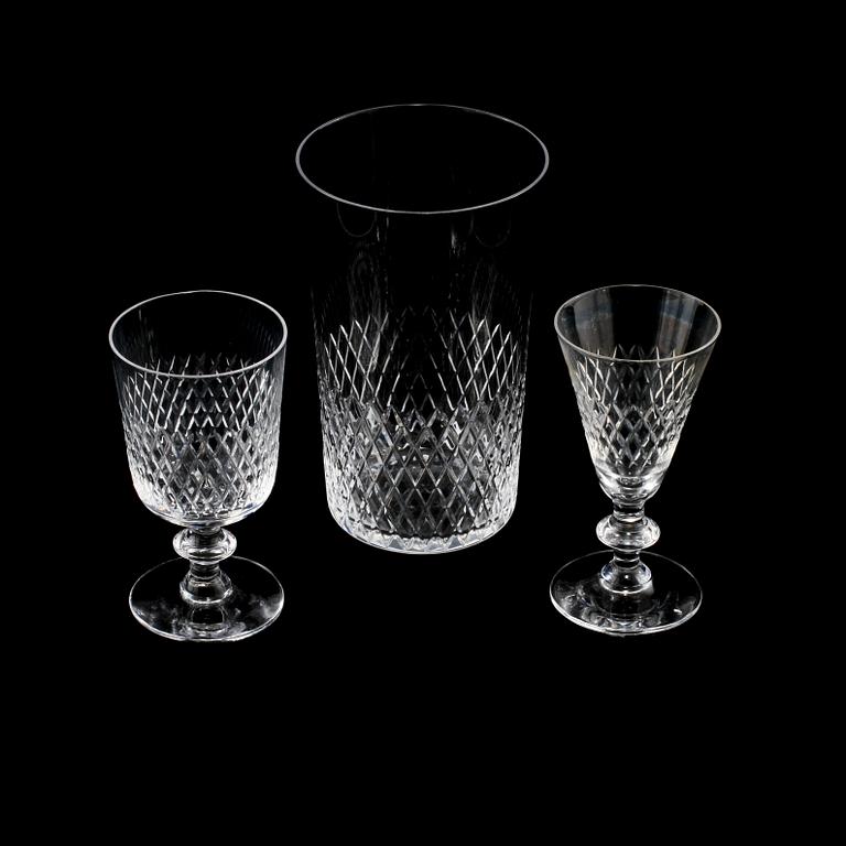 SERVISDELAR, 23 st, "Diamant", Vicke Lindstrand, Kosta, 1900-talets andra hälft.