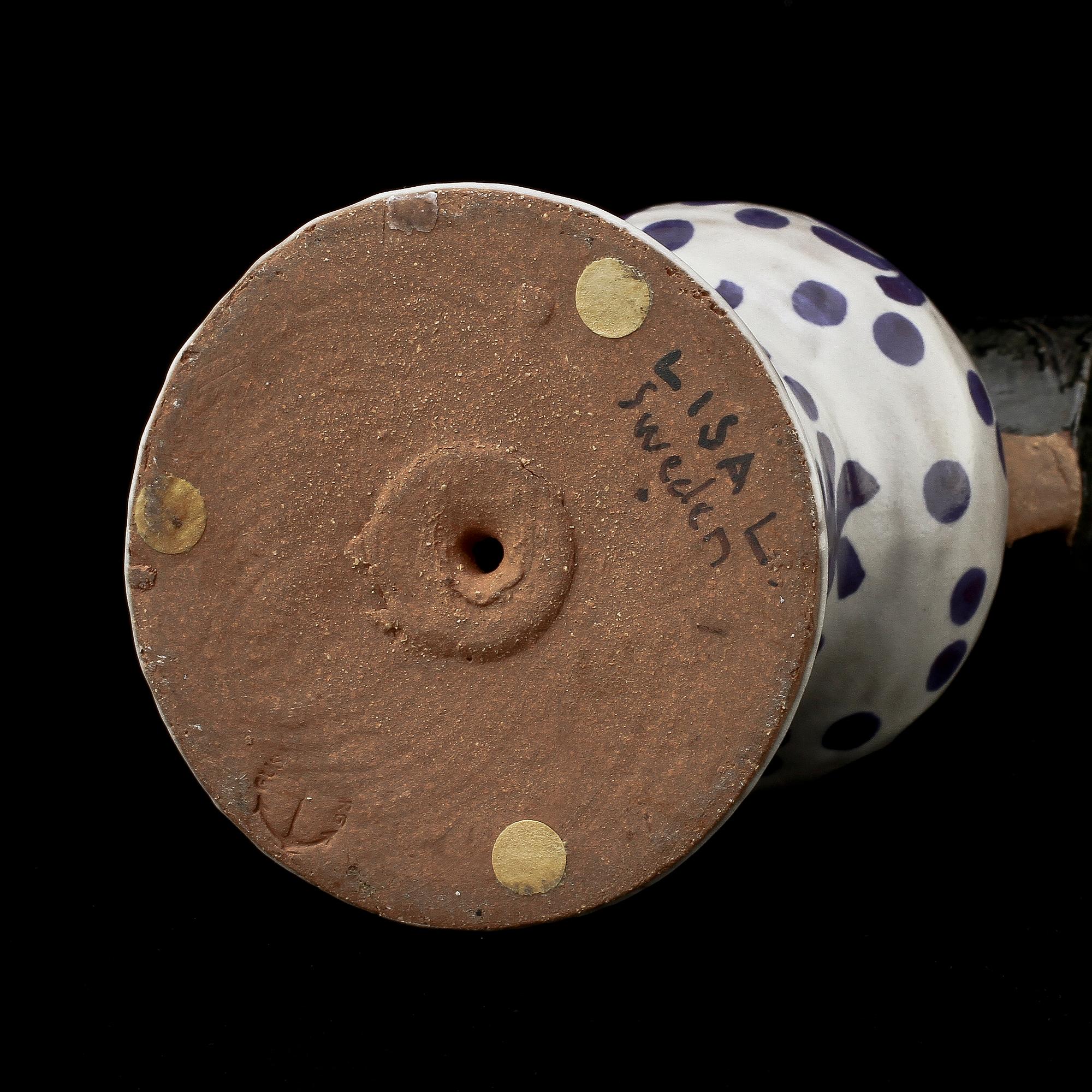 FIGURIN, stengods, "Samhällsdebatten", Lisa Larson, Gustavsberg.