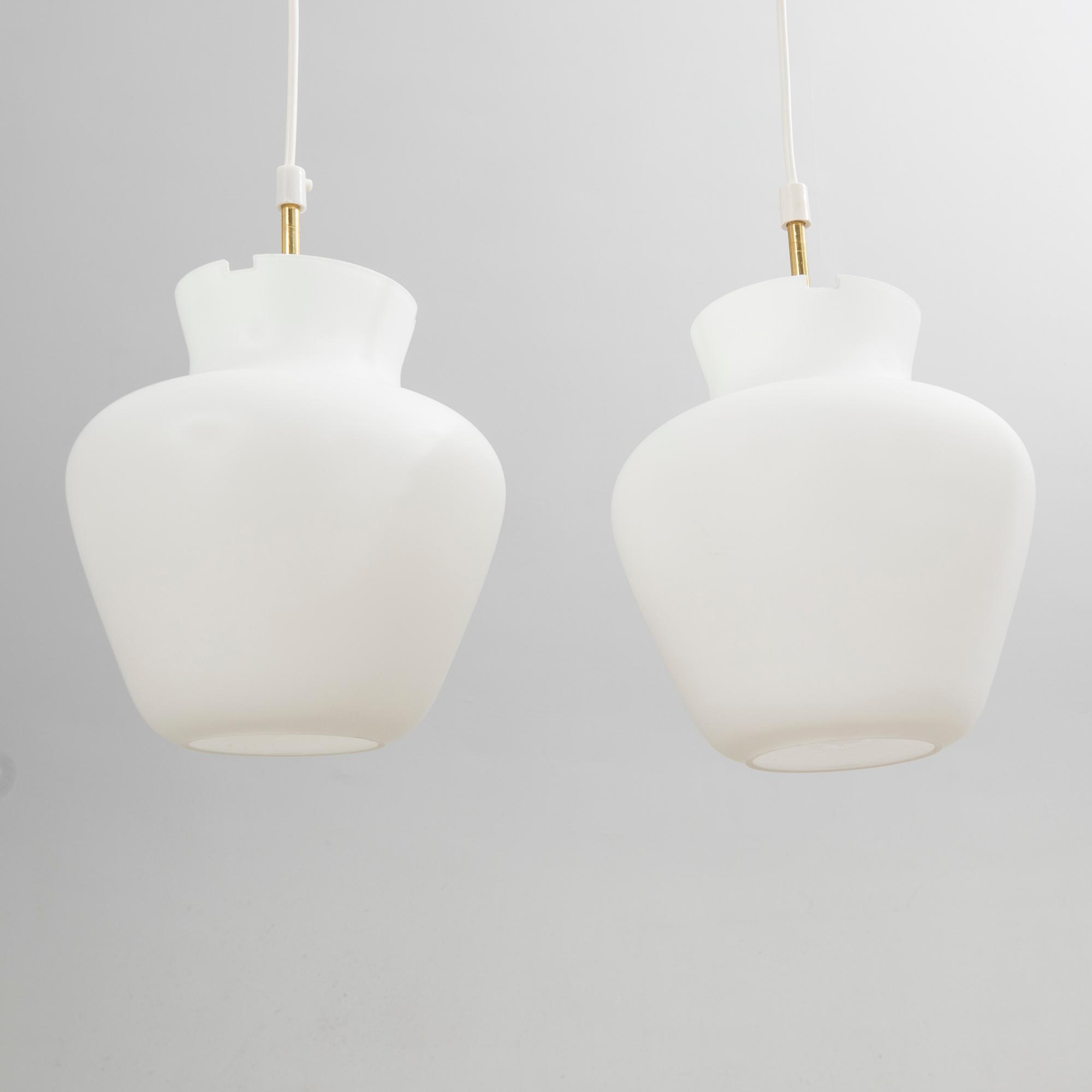 Taklampor, ett par, Asea, 1900-talets mitt.