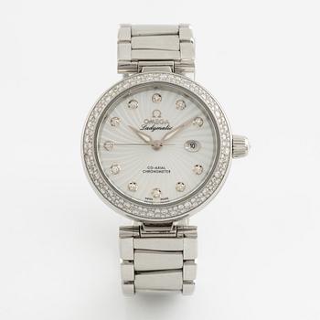 Omega, De Ville, Ladymatic, Co-Axial, "Diamond Dial", Chronometer, wristwatch, 34 mm.