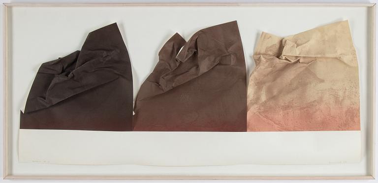 Susan Weil, collage, signed and dated 1979.