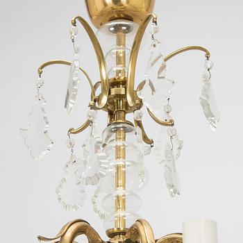 Paavo Tynell, kattokruunu/kristallikruunu, malli 1465/6, Taito 1900-luvun puoliväli.