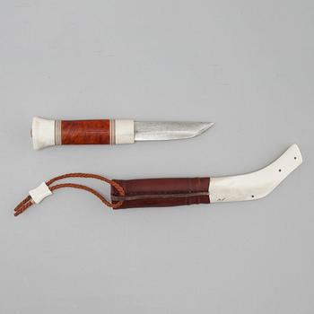 A knife, probably by Magnus Fankki, signed MF.