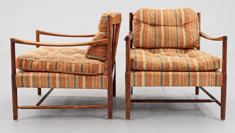 FÅTÖLER, ett par, Danmark, 1950/60-tal.