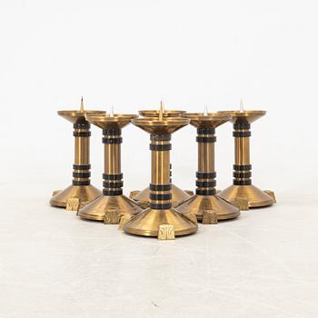 Candelabras 6 pcs Art Deco first half of the 20th century.